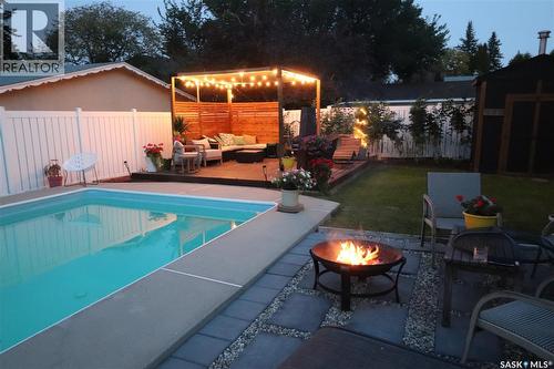 89 Patterson Drive, Regina, SK - Outdoor With In Ground Pool With Deck Patio Veranda