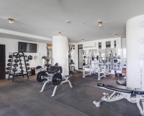 Salle d'exercice - 1104-3635 Av. Jean-Béraud, Laval (Chomedey), QC - Indoor Photo Showing Gym Room