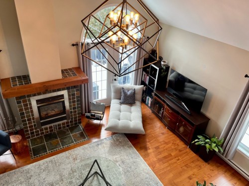 Vue d'ensemble - 261 Ch. Des Cormiers, Piedmont, QC - Indoor With Fireplace