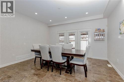 Dining space with recessed lighting and baseboards - 2 Doon Creek Street, Kitchener, ON - Indoor Photo Showing Dining Room