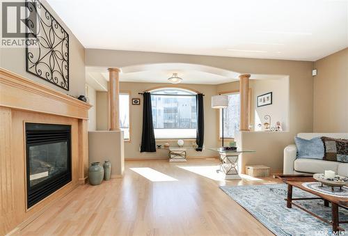 106 314 Nelson Road, Saskatoon, SK - Indoor Photo Showing Living Room With Fireplace