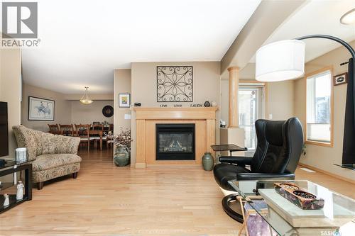106 314 Nelson Road, Saskatoon, SK - Indoor Photo Showing Living Room With Fireplace