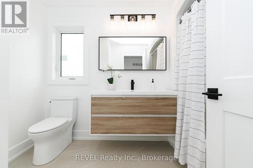 Striking vanity in upper level washroom - 1129 Dipietro Street, Fort Erie (Lakeshore), ON - Indoor Photo Showing Bathroom