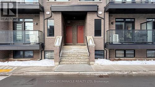 416 - 1577 Rose Way, Milton, ON - Outdoor With Balcony With Facade