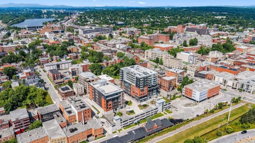 Aerial View - 803-60  - 70 Rue Wellington S., Sherbrooke (Les Nations), QC - Outdoor With View