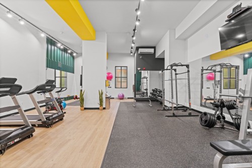 Exercise Room - 1013-60  - 70 Rue Wellington S., Sherbrooke (Les Nations), QC - Indoor Photo Showing Gym Room