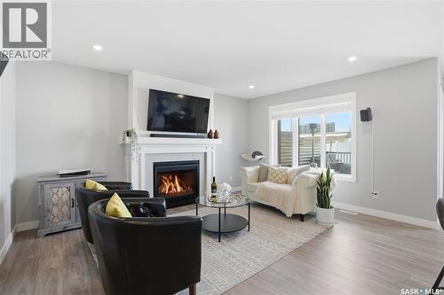 429 Germain Manor, Saskatoon, SK - Indoor Photo Showing Living Room With Fireplace