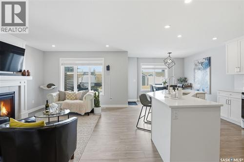 429 Germain Manor, Saskatoon, SK - Indoor With Fireplace