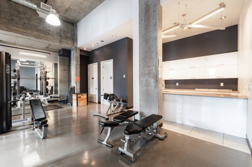Exercise Room - 1002-1045 Rue Wellington, Montréal (Le Sud-Ouest), QC - Indoor Photo Showing Gym Room