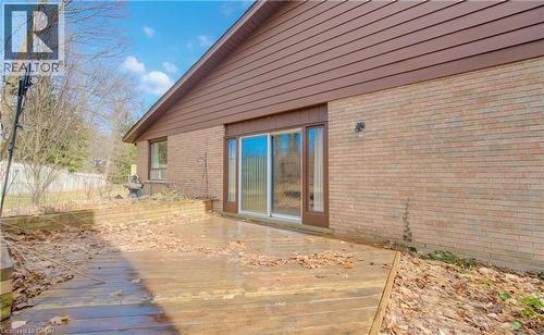 View of deck - 190 Silvercrest Drive, Waterloo, ON - Outdoor With Exterior