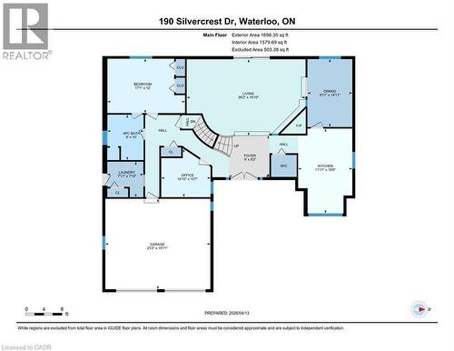 View of floor plan / room layout - 190 Silvercrest Drive, Waterloo, ON - Other