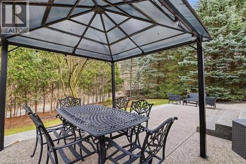 View of patio / terrace with outdoor dining area and a gazebo - 54 Woodcrest Court, Kitchener, ON - Outdoor