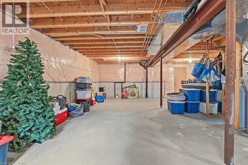 View of unfinished below grade area - 54 Woodcrest Court, Kitchener, ON - Indoor Photo Showing Basement