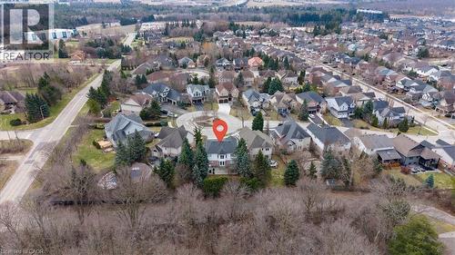 Aerial perspective of suburban area - 54 Woodcrest Court, Kitchener, ON - Outdoor With View