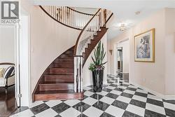 Stairway with baseboards - 