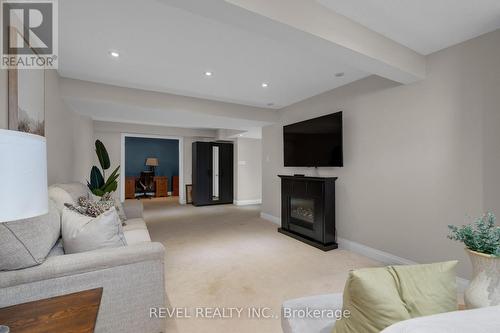 77 Marsellus Drive, Barrie, ON - Indoor Photo Showing Living Room With Fireplace