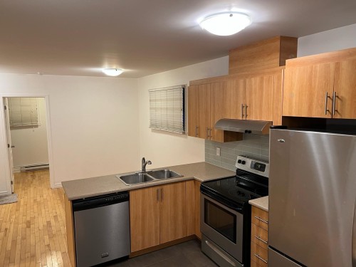 Cuisine - 1-6770 Av. De Darlington, Montréal (Côte-Des-Neiges/Notre-Dame-De-Grâce), QC - Indoor Photo Showing Kitchen With Double Sink