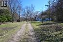 View of dirt / gravel driveway featuring view of wooded area - 1145 Main Street, Cambridge, ON 