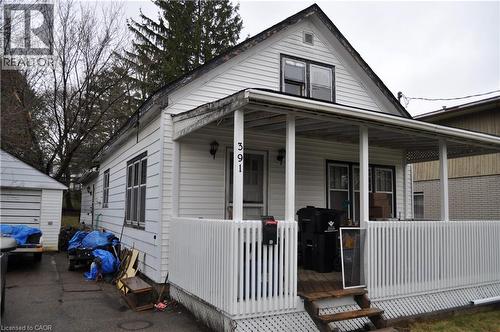 1.5 storey home featuring covered porch - 391 Lawrence Avenue, Kitchener, ON - Outdoor With Deck Patio Veranda With Exterior