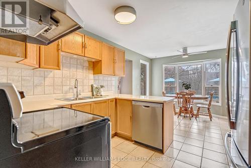 70 Strawberry Drive, Hamilton, ON - Indoor Photo Showing Kitchen With Double Sink