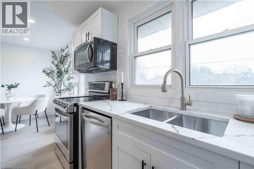 67 Toby Crescent, Hamilton, ON - Indoor Photo Showing Kitchen With Double Sink