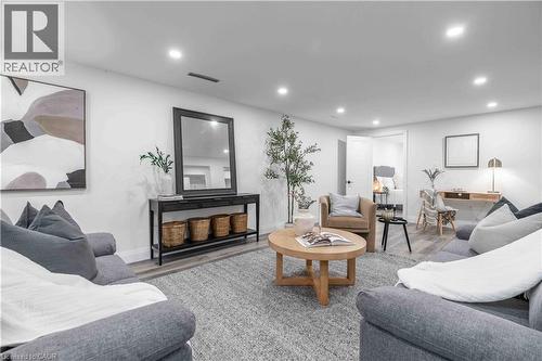 67 Toby Crescent, Hamilton, ON - Indoor Photo Showing Living Room With Fireplace