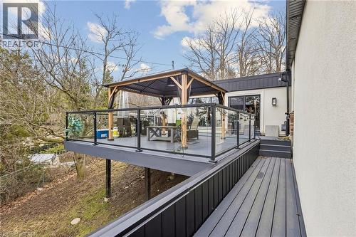 Deck featuring a gazebo - 3 Chicopee Terrace, Kitchener, ON - Outdoor With Deck Patio Veranda