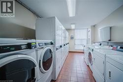 Community laundry with stacked washer / drying machine and washer and clothes dryer - 