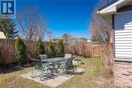 Fenced backyard with a patio area - 96 Pathfinder Crescent, Kitchener, ON - Outdoor