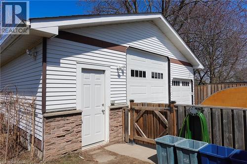 Oversized garage with back yard access - 96 Pathfinder Crescent, Kitchener, ON - Outdoor With Exterior