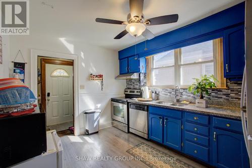 34 Barons Avenue S, Hamilton, ON - Indoor Photo Showing Kitchen With Double Sink