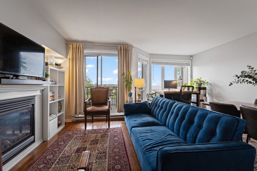 Salon - 3-9865 Boul. Lasalle, Montréal (Lasalle), QC - Indoor Photo Showing Living Room With Fireplace