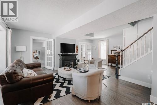 3119 Ortona Street, Saskatoon, SK - Indoor Photo Showing Living Room With Fireplace