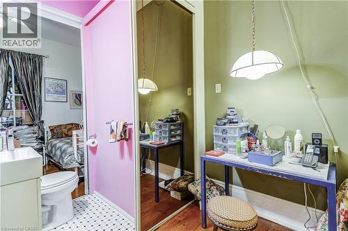 Bathroom featuring vanity and a ceiling fan - 315 Aberdeen Avenue, Hamilton, ON - Indoor