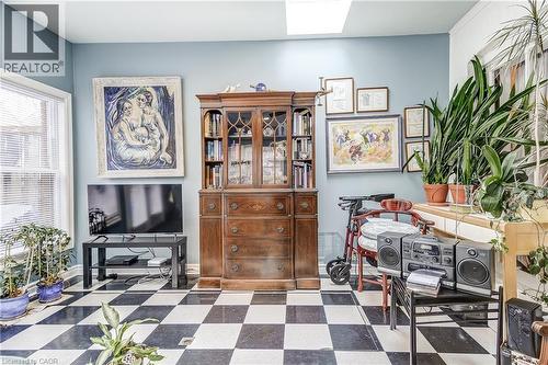 Home office with tile patterned floors - 315 Aberdeen Avenue, Hamilton, ON - Indoor Photo Showing Other Room