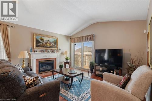 51 Redtail Crescent, Hamilton, ON - Indoor Photo Showing Living Room With Fireplace