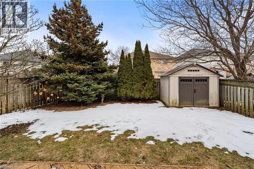 Backyard with Shed - 51 Redtail Crescent, Hamilton, ON - Outdoor