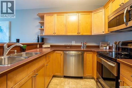 1002 1914 Hamilton Street, Regina, SK - Indoor Photo Showing Kitchen With Double Sink