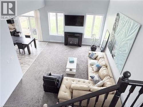 215 Pine Valley Drive, Kitchener, ON - Indoor Photo Showing Living Room With Fireplace