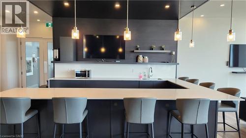 Indoor rooftop lounge & bar - 101 Locke Street Unit# 511, Hamilton, ON - Indoor Photo Showing Kitchen With Upgraded Kitchen
