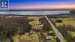 Aerial view of a large body of water - 
