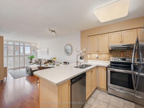 502-9 Northern Hts Drive, Richmond Hill, ON - Indoor Photo Showing Kitchen With Double Sink