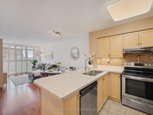 502-9 Northern Hts Drive, Richmond Hill, ON - Indoor Photo Showing Kitchen With Double Sink