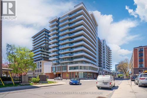 907 - 212 King William Street S, Hamilton, ON - Outdoor With Balcony With Facade