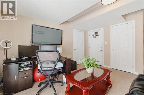 Office featuring light colored carpet and baseboards - 750 Lawrence Street Unit# 88, Cambridge, ON - Indoor Photo Showing Office