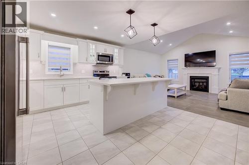 4 Livingston Drive, Tillsonburg, ON - Indoor Photo Showing Kitchen With Fireplace