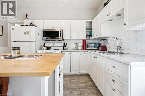 156 Wellington Street N, Kitchener, ON - Indoor Photo Showing Kitchen With Double Sink
