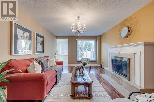 1201 Creekside Drive, Oakville, ON - Indoor Photo Showing Living Room With Fireplace