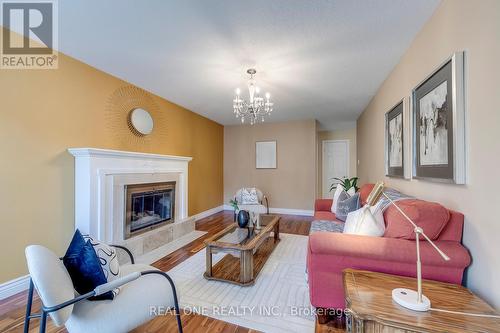 1201 Creekside Drive, Oakville, ON - Indoor Photo Showing Living Room With Fireplace