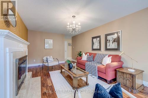 1201 Creekside Drive, Oakville, ON - Indoor Photo Showing Living Room With Fireplace